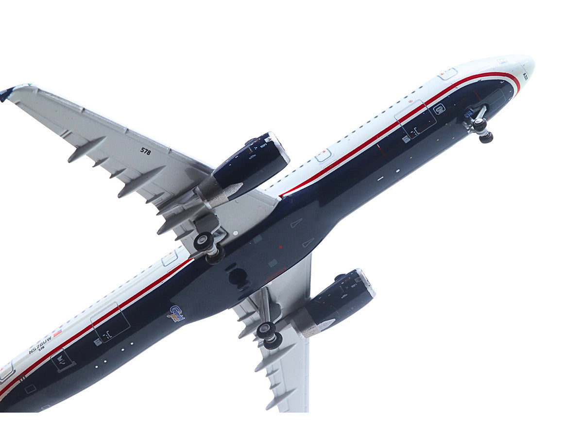 Airbus A321 Commercial Aircraft "American Airlines - US Airways Heritage Jet" (N578UW) White with Blue Tail 1/400 Diecast Model Airplane by GeminiJets