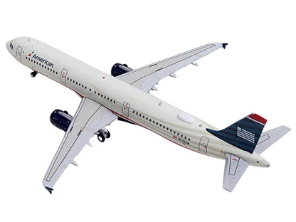 Airbus A321 Commercial Aircraft "American Airlines - US Airways Heritage Jet" (N578UW) White with Blue Tail 1/400 Diecast Model Airplane by GeminiJets