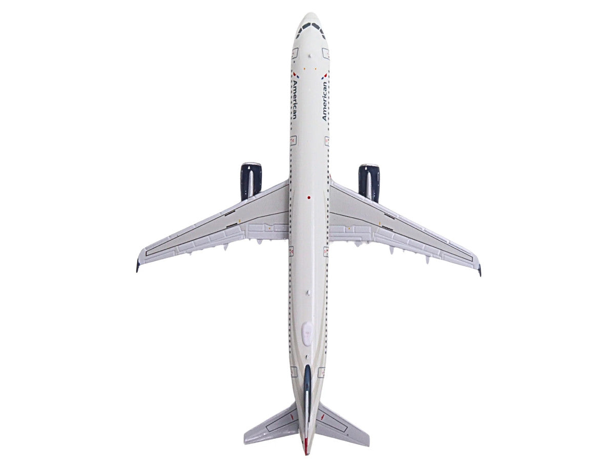 Airbus A321 Commercial Aircraft "American Airlines - US Airways Heritage Jet" (N578UW) White with Blue Tail 1/400 Diecast Model Airplane by GeminiJets